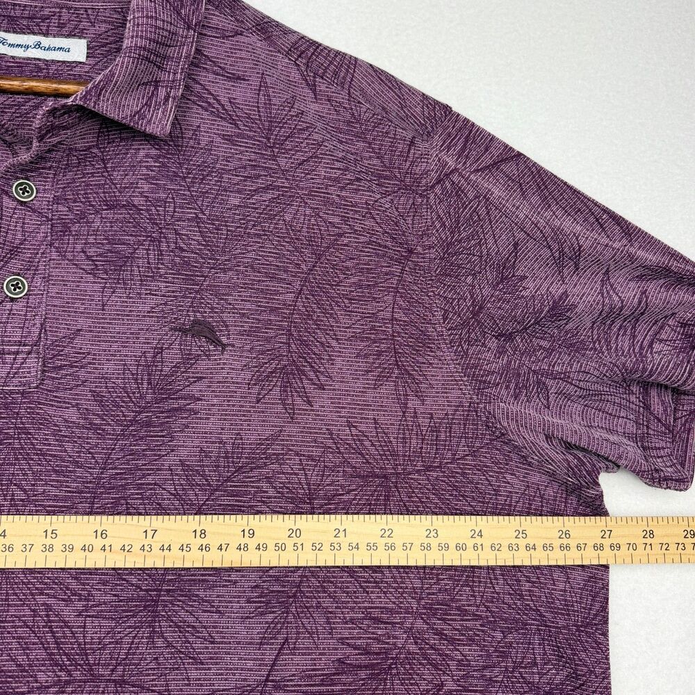 Tommy Bahama Purple Tropical Polo XXL - Picture 8 of 10